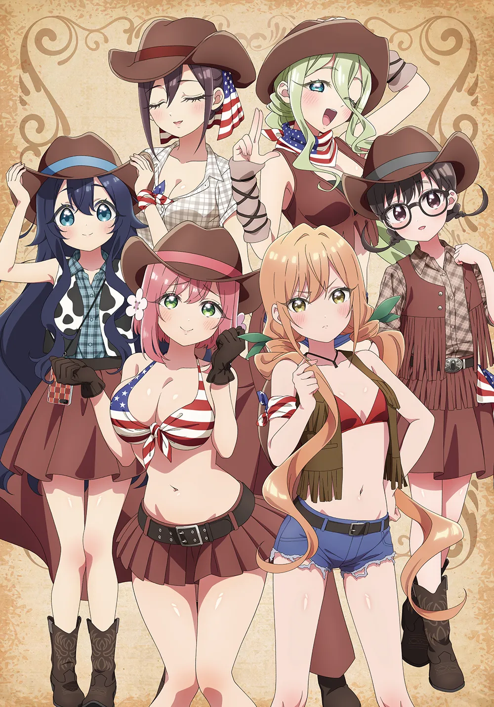 『君のことが大大大大大好きな100人の彼女 ～アメーリカなコラボカフェ!?～』 グッズ販売所 キービジュアル