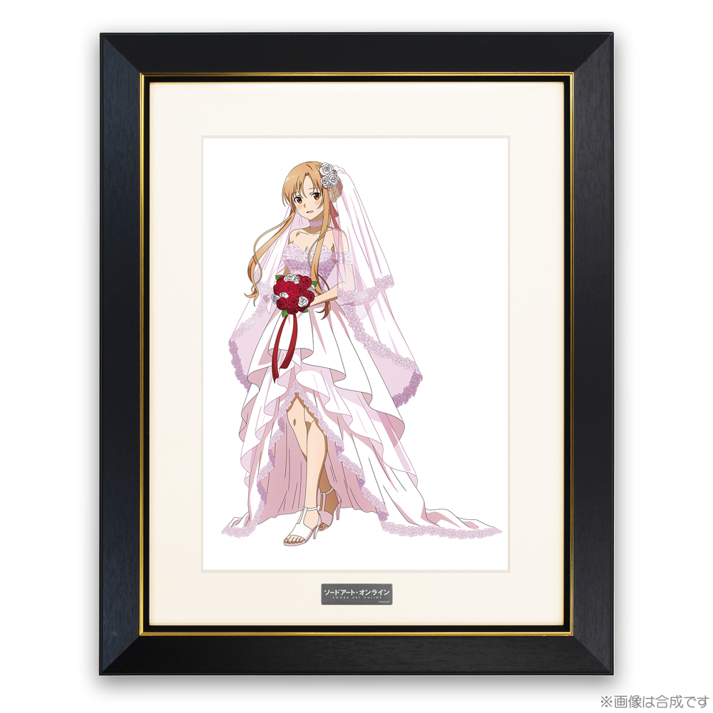 ★限定★描き下ろし アスナ A4キャラファイングラフ ウェディングドレスVer.