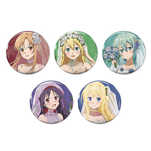 描き下ろし 65mm缶バッジ ウェディングドレスVer.