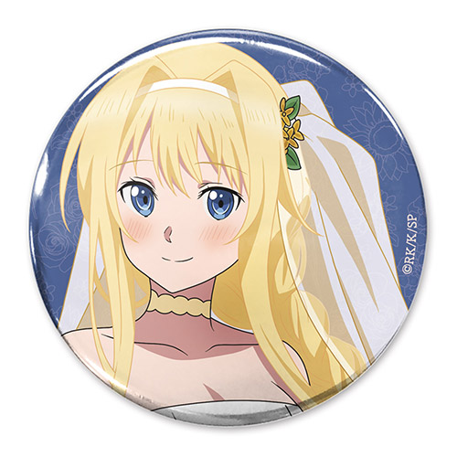 描き下ろし 65mm缶バッジ ウェディングドレスVer.