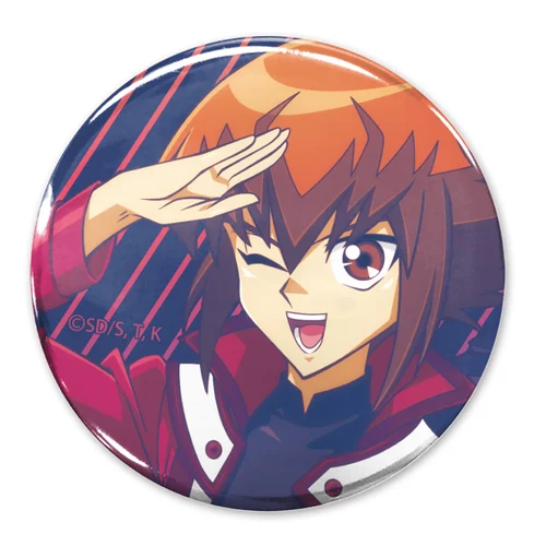 描き下ろし 遊城十代 65mm缶バッジ 未来へ向かってVer.